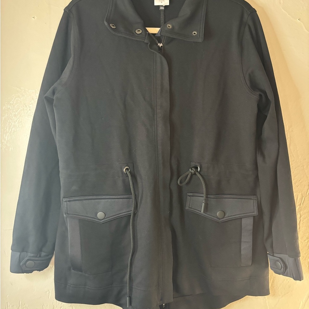 Cabi Women's Black Utility jacket- Casual Drawstring Jacket